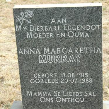 MURRAY Anna Margaretha 1915-1988