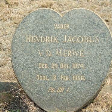 MERWE Hendrik Jacobus, v.d. 1874-1956