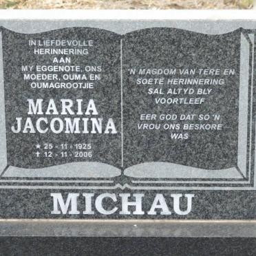 MICHAU Maria Jacomina 1925-2006