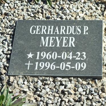 MEYER Gerhardus P. 1960-1996