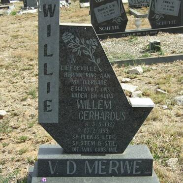 MERWE Willem Gerhardus, v. d. 1927-1985