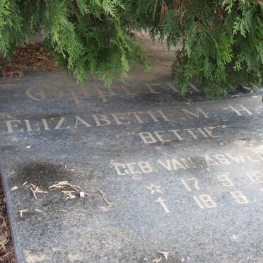 OPPERMAN Elizabeth M.H.S. nee VAN ASWEGEN 1892-1989