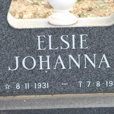 TONDER Elsie Johanna, van 1931-1984