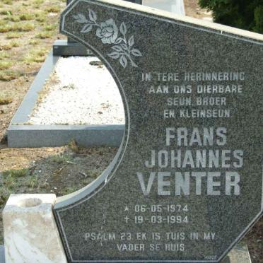 VENTER Frans Johannes 1974-1994