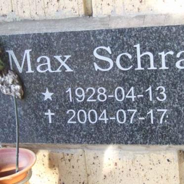 SCHRA Max 1928-2004