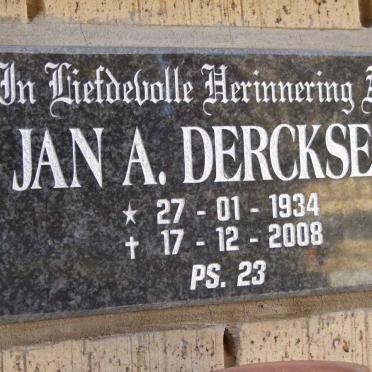 DERCKSEN Jan A. 1934-2008