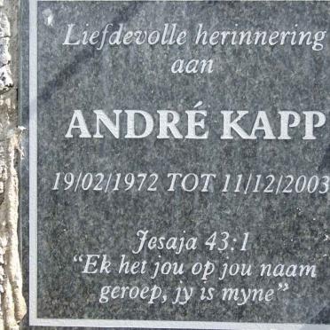 KAPP André 1972-2003