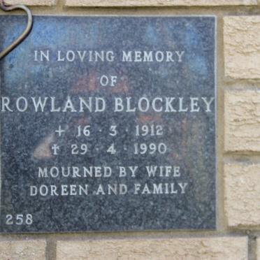 BLOCKLEY Rowland 1912-1990