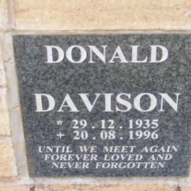 DAVISON Donald 1935-1996