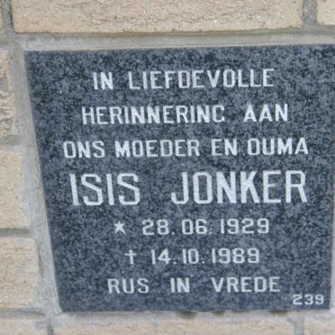 JONKER Isis 1929-1989