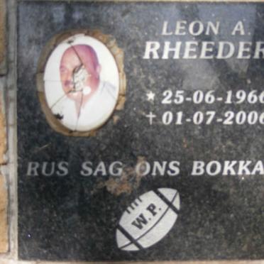 RHEEDER Leon A. 1966-2006