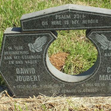 ? Dawid Joubert 1952-1996 &amp; Anna Catrina  Magdalena 1951-2005
