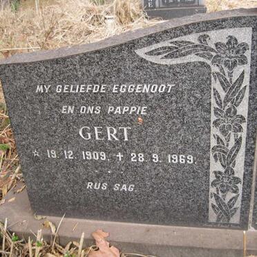 BEZUIDENHOUT Gert 1909-1969 &amp; Maria 1911-1983