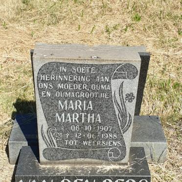 BERG Maria Martha, van den 1907-1988