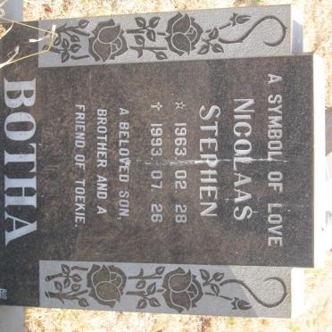 BOTHA Nicolaas Stephen 1963-1993