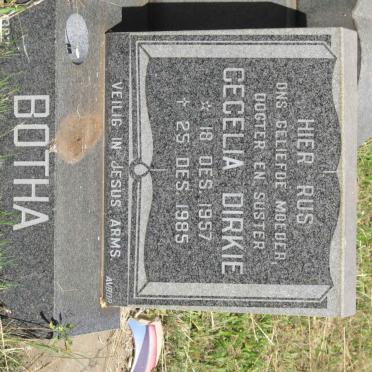 BOTHA Cecelia Dirkie 1957-1985