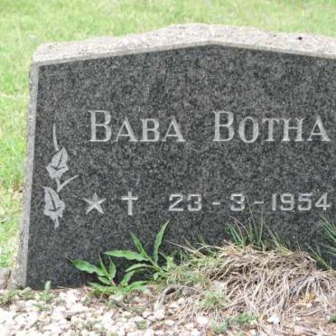 BOTHA Baba 1954-1954
