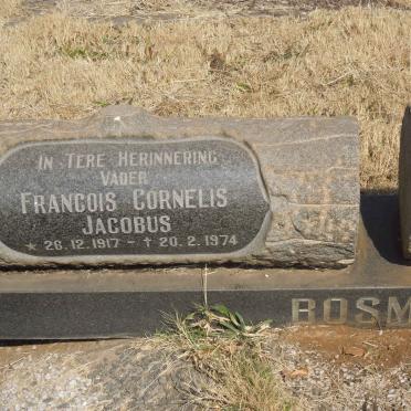 BOSMAN Francois Cornelis Jacobus 1917-1974 &amp; Christina Johanna 1926-1994 _2