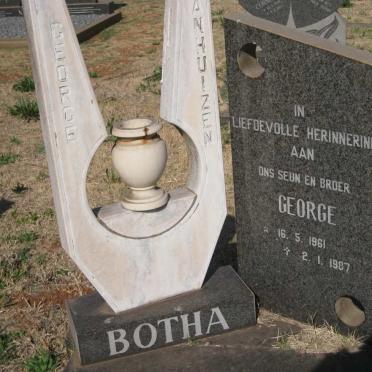 BOTHA George ?anhuizen 1961-1987 