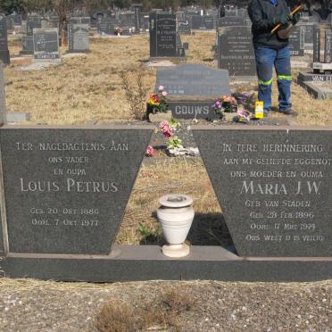 BOTHA Louis Petrus 1886-1977 &amp; Maria J.W. VAN STADEN 1896-1974