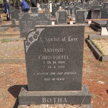 BOTHA Antonie Christoffel 1964-1984