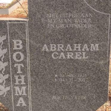 BOTHA Abraham Carel 1924-2007