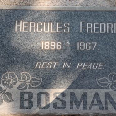 BOSMAN Hercules Fredrik 1896-1967