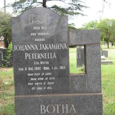 BOTHA Johanna Jakamiena Peternella nee MEYER 1882-1964