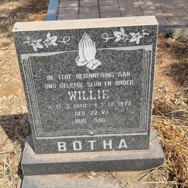 BOTHA Willie 1940-1977