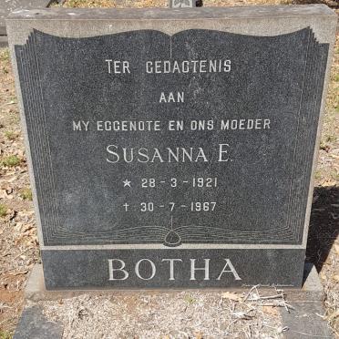 BOTHA Susanna E. 1921-1967