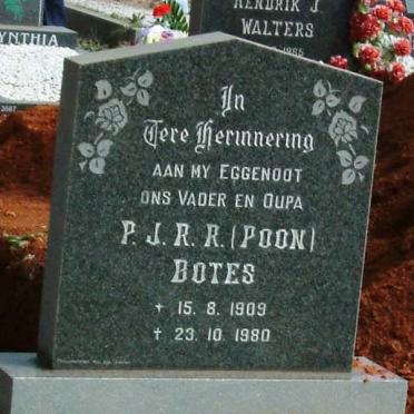 BOTES P.J.R.R. 1909-1980