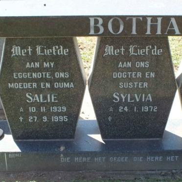 BOTHA Danie 1933- &amp; Salie 1939-1995 :: BOTHA Sylvia 1972-