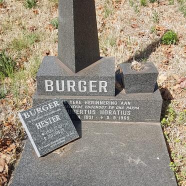 BURGER Hubertus Horatius 1931-1969 :: BURGER Hester 1933-2012