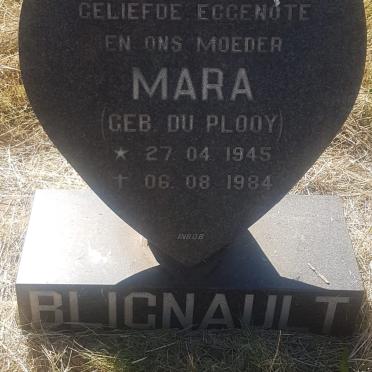 BLIGNAULT Mara nee DU PLOOY 1945-1984