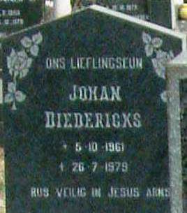 DIEDERICKS Johan 1961-1979
