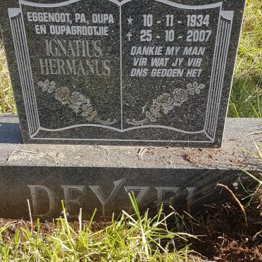 DEYZEL Ignatius Hermanus 1934-2007