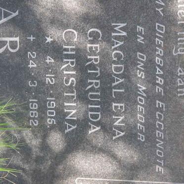 EDGAR Jacob Hermanus 1898-1969 &amp; Magdalena Gertruida Christina 1905-1962