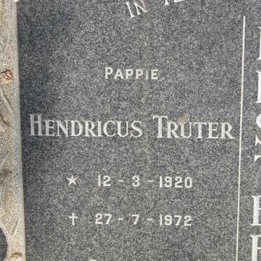 EKSTEEN Hendricus Truter 1920-1972 &amp; Edelweiss 1921-1969