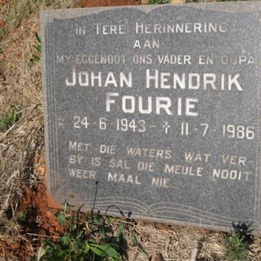 FOURIE Johan Hendrik 1943-1986