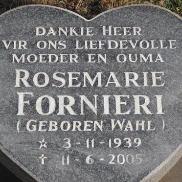 FORNIERI Alfio 1922-1998 &amp; Rosemarie WAHL 1939-2005
