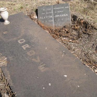 GROVE Aletta Johanna 1929-2000
