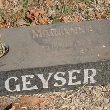 GEYSER Marianna 1973-1978