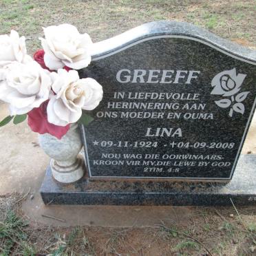 GREEFF Lina 1924-2008