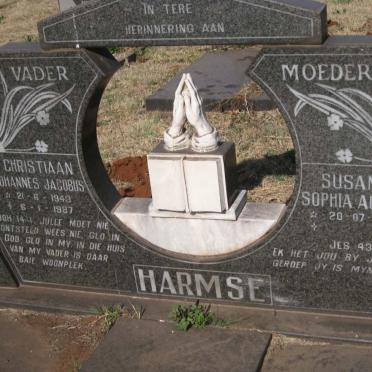 HARMSE Christiaan Johannes Jacobus 1943-1987 & Susanna Sophia Augusta 1944- 