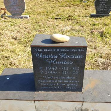 HUNTER Christine Henriette 1947-2006