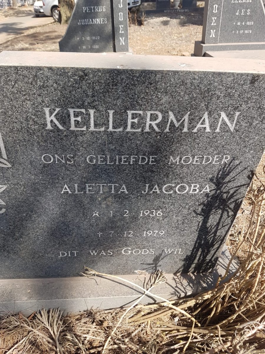 KELLERMAN Aletta Jacoba 1936-1979