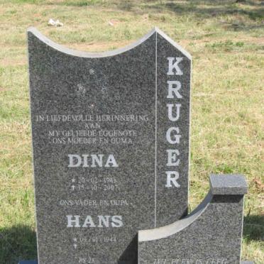 KRUGER Hans 1944- &amp; Dina 1948-2007
