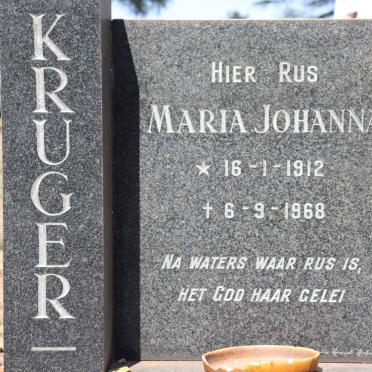 KRUGER Maria Johanna 1912-1968