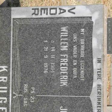 KRUGEL Willem Frederik 1904-1976 &amp; Johanna Maria 1904-
