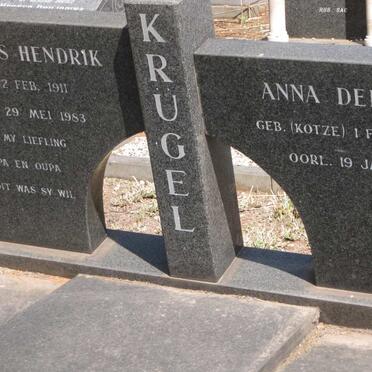 KRUGEL Andries Hendrik 1911-1983 &amp; Anna Delina KOTZE 1916-2005